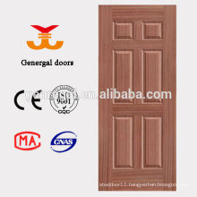 Six panel wooden painting molded skin door